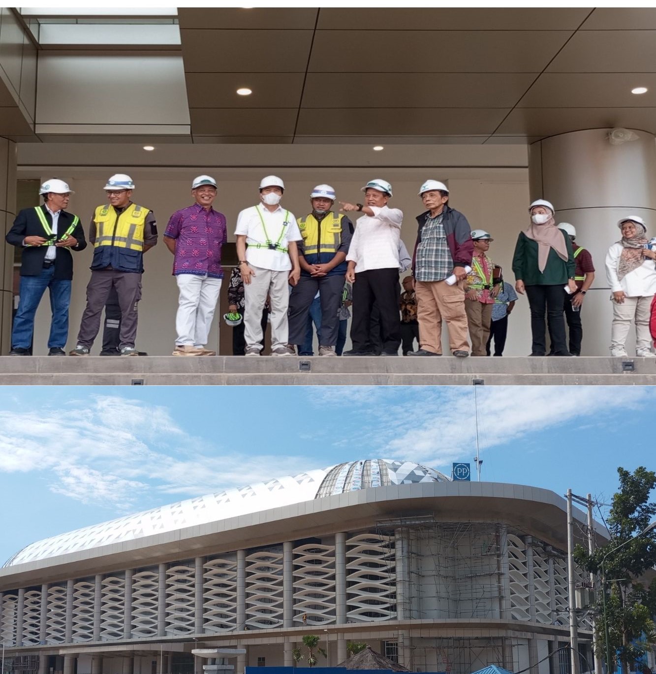 Majelis Wali Amanat Universitas Diponegoro melakukan Kunjungan Lapangan Proyek Pembangunan Gedung Serba Guna Undip/Muladi Dome