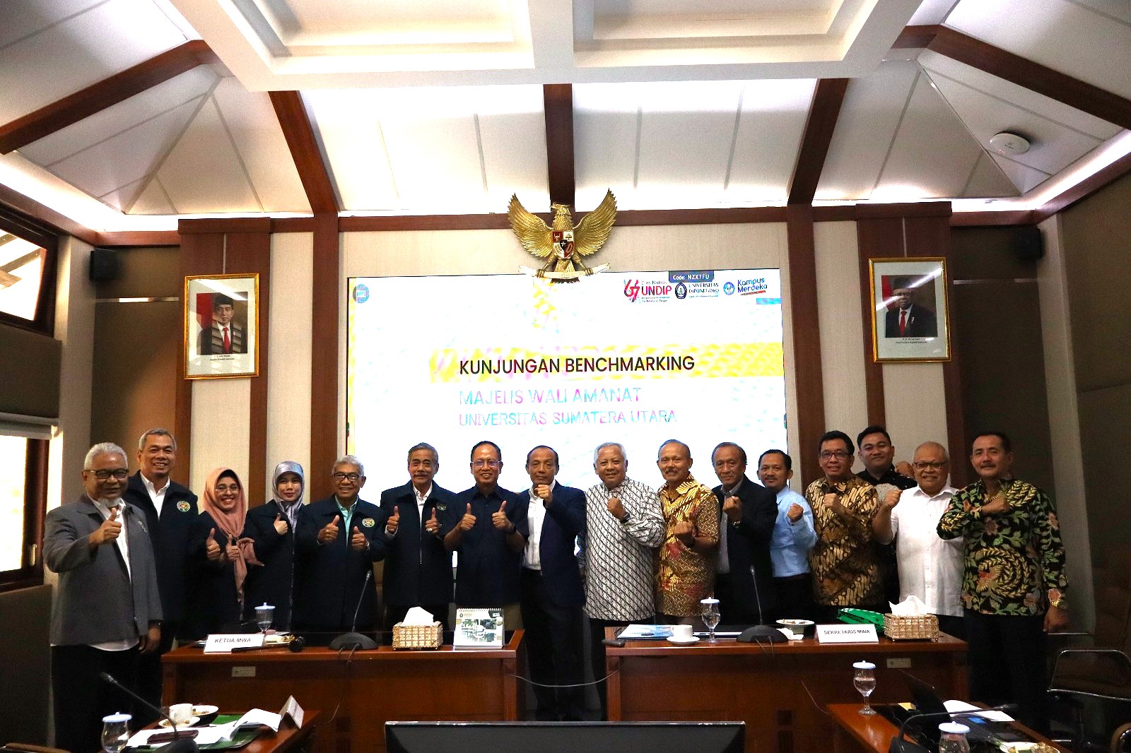 Majelis Wali Amanat Universitas Diponegoro Menerima Kunjungan Majelis Wali Amanat Universitas Sumatera Utara