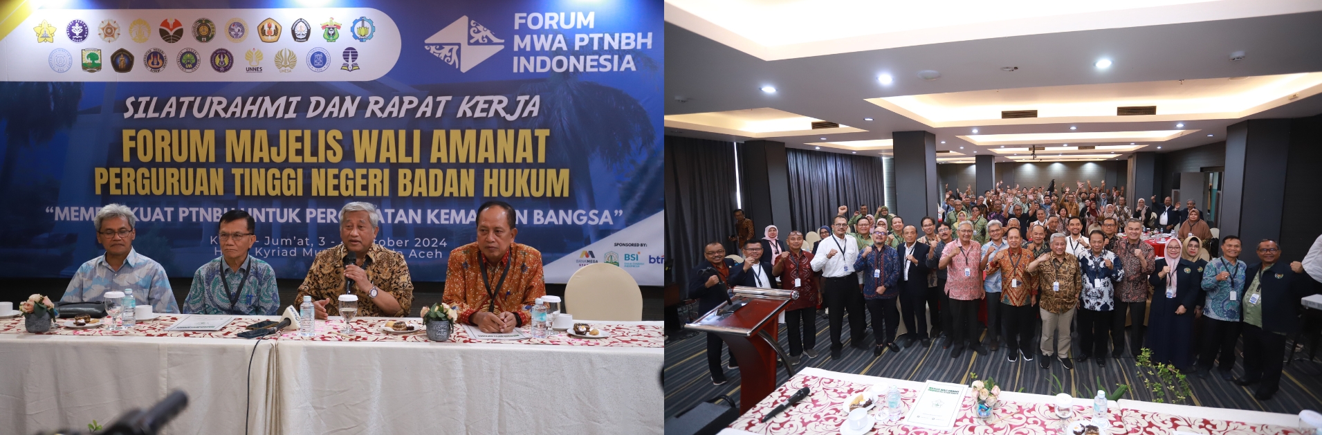 Silaturahmi dan Rapat Kerja Forum Majelis Wali Amanat Perguruan Tinggi Negeri Badan Hukum di Universitas Syiah Kuala